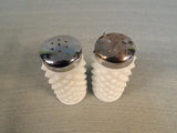 Fenton Hobnail Milk Glass Salt & Pepper Shakers