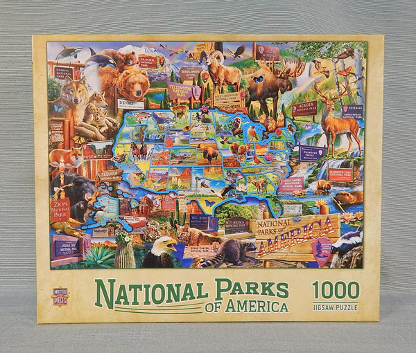 1000 Piece National Parks of America Puzzle - Certified Complete