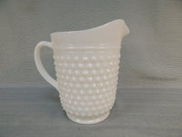 Anchor Hocking Hobnail Milk Glass 8" Pitcher