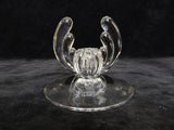 Set of Two Heisey Crystolite Glass Candle Holders