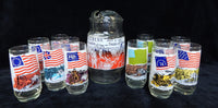 Bicentennial Coca-Cola Heritage Collection Pitcher with 12 Glasses