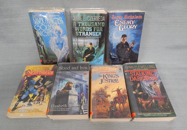 Fantasy Trade Paperbacks by Female Authors, Autographed - Lot of 7