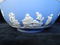 1955 Blue Jasperware Wedgwood 8" Sacrifice Scene Bowl