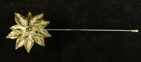 Poinsettia Silver Plate Candle Snuffer