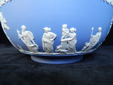 1955 Blue Jasperware Wedgwood 8" Sacrifice Scene Bowl