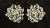 Pair of Mikasa Sparkling Star Votive/Candleholders