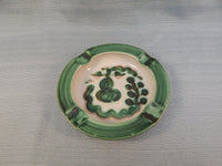 M.A. Hadley Green Pears and Grapes Pottery Mugs and Ashtray