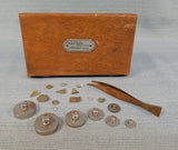 Set of Vintage Pharmacist's Weights by August Sauter