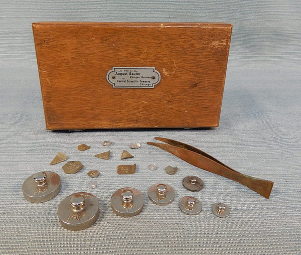 Set of Vintage Pharmacist's Weights by August Sauter