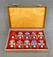Set of 10 Miniature Chinese Opera Masks