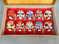 Set of 10 Miniature Chinese Opera Masks