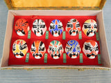 Set of 10 Miniature Chinese Opera Masks