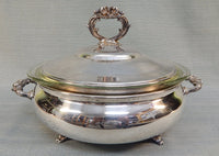 Fancy Silver Plate Serving Dish