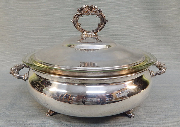Fancy Silver Plate Serving Dish