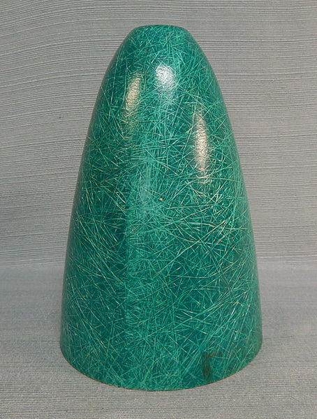 Green MCM Fiberglass Lamp Shade (#5 0f 5) - Very Good Vintage Condition