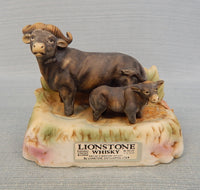 1978 Cape Buffalo Lionstone Whiskey Bottle