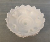 Fenton Hobnail Milk Glass Candle Holder