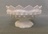 Fenton Hobnail Milk Glass Candle Holder