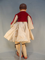 Vintage 30" Greek Evzone Guard Doll