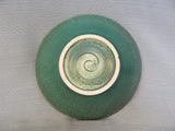 Turquoise Pottery Dish, Signed by Artist