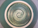 Turquoise Pottery Dish, Signed by Artist