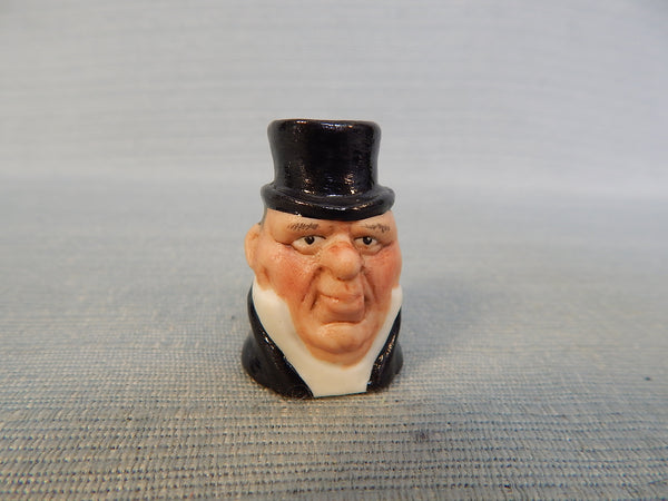 Harper Sculptures "Mr. Macawber" Face Thimble