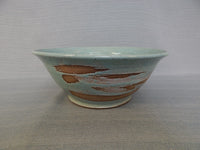 Turquoise 10" Pottery Bowl by N GA Potter Brad Walker