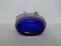 Cobalt Blue Glass "Handbag" Vase