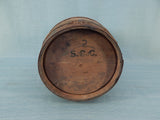 Antique S.C.C. 2 Wooden Barrel