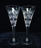 Waterford Millenium Series Wheat Prosperity Fluted Champagne Glasses - Set of 2