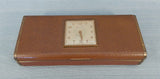 Vintage Men's Jewelry Case with Clock