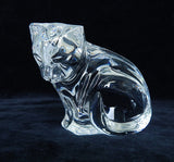 Waterford Crystal Cat Figurine