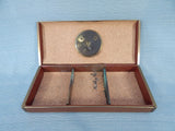 Vintage Men's Jewelry Case with Clock