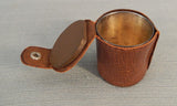 International Sterling Shot Cups in Leather Case