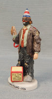 70 Years Young Emmett Kelly Limited Edition Signed Clown Figurine Ornament Collection - Lot of 3