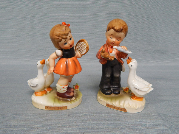 Little Sport Erich Stauffer Figurines - Lot of 2