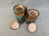 Raku Nesting Canister Set by Ken Jensen