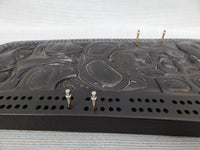 North American Totem Cribbage Board with Pegs