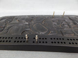 North American Totem Cribbage Board with Pegs