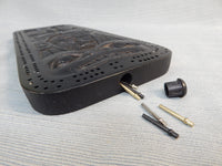 North American Totem Cribbage Board with Pegs