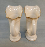 Pair of Lenox Horn of Plenty Vases
