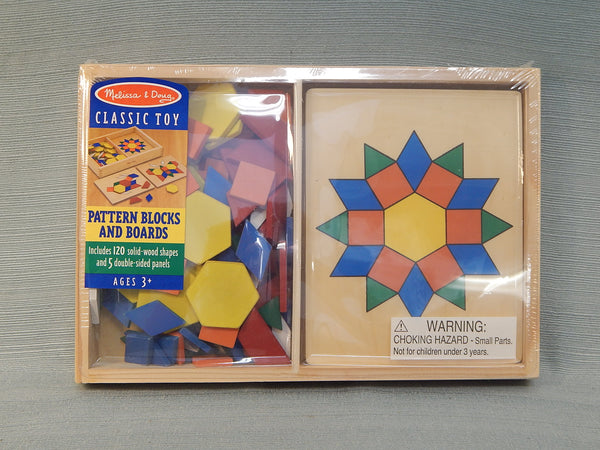 Melissa & Doug Pattern Blocks and Board - Brand New!