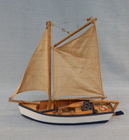 Vintage Balsa Wood Fishing Boat