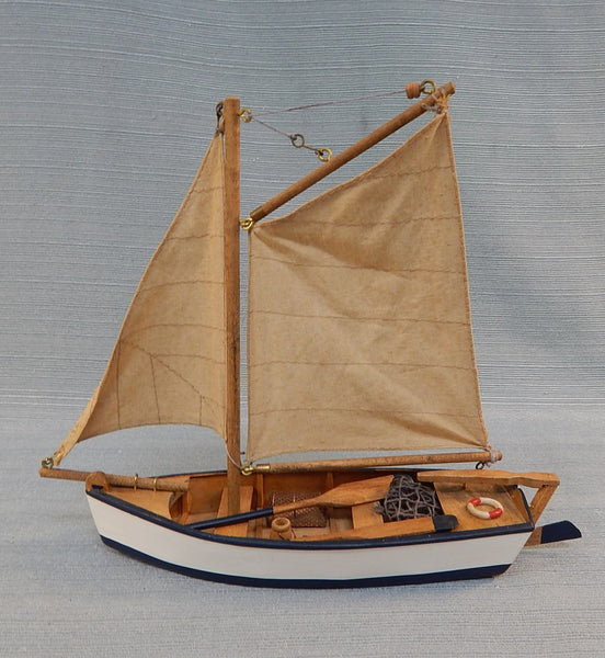 Vintage Balsa Wood Fishing Boat