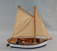 Vintage Balsa Wood Fishing Boat