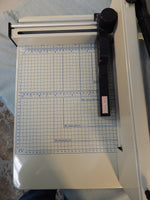 Heavy Duty Paper Cutter 12" Guillotine HSS Blade Industrial Trimmer, Cuts 400-Sheets