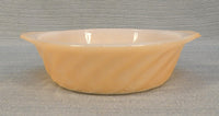 Pair of Vintage Fire King Peach Opalescent Baking Dishes