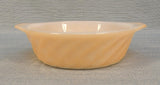 Pair of Vintage Fire King Peach Opalescent Baking Dishes