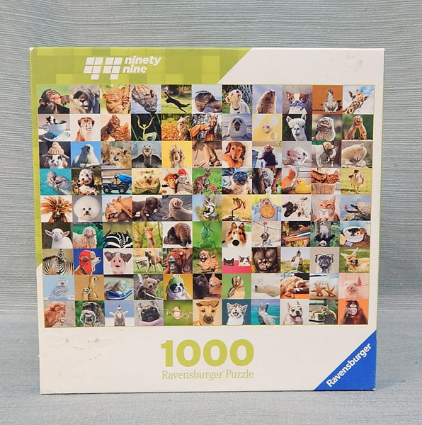 1000 Piece 99 Funny Animals Puzzle - Certified Complete!