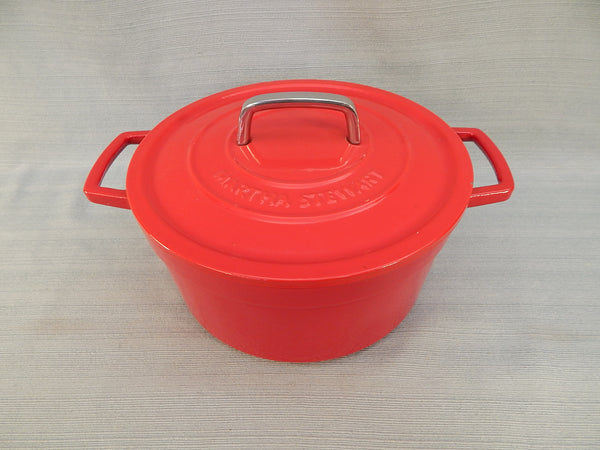 Martha Stewart Red 5 Quart Dutch Oven with Lid